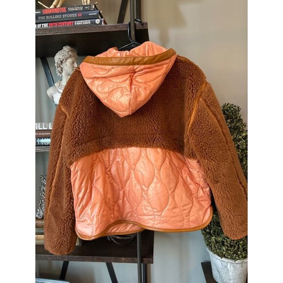 Forte Forte Reversible Teddy Coat Rust Orange Womens Size II Small 6 - Picture 8 of 11